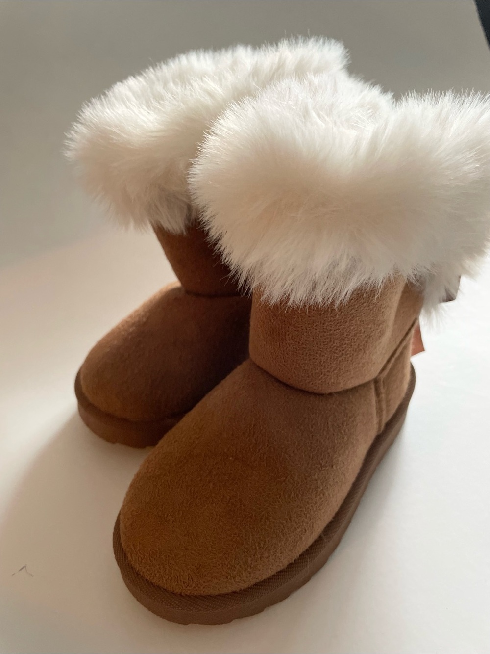 Kids Cozy Faux-Fur Lined Brown Boot